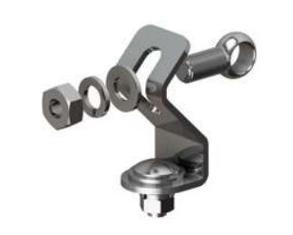 398 Stainless steel adjustable head -large